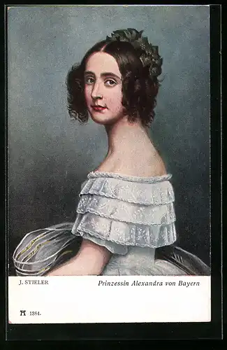 AK Prinzessin Alexandra von Bayern