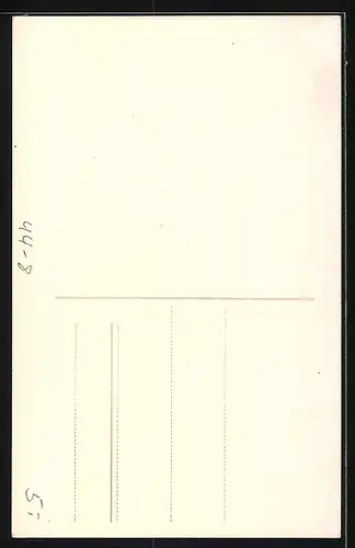 AK Kindchen im Bett mit Teddy