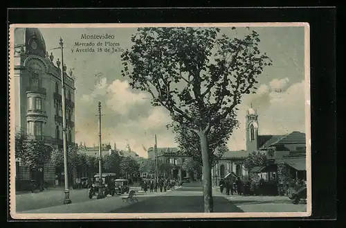 AK Montevideo, Mercado de Flores y Avenida 18 de Julio