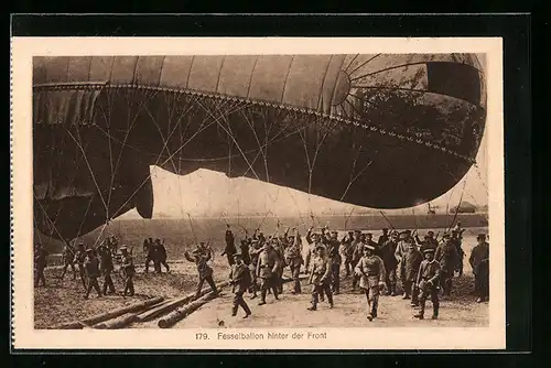AK Fesselballon hinter der Front