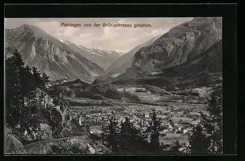 AK Meiringen, Blick von der Brüningstrasse