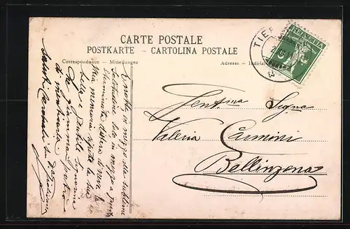 AK Thusis, Teilansicht mit Bergen