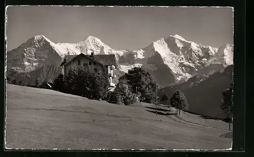 AK Beatenberg, Hotel Amisbühl, Eiger, Mönch