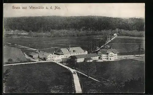 AK Wiesmühl a. d. Alz., Blick auf Gasthof