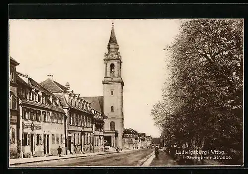 AK Ludwigsburg i. Wttbg., Stuttgarter Strasse