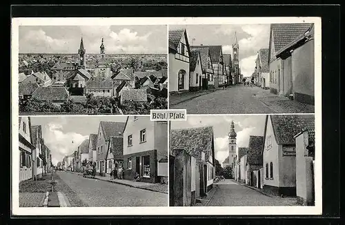 AK Böhl /Pfalz, Ortsansicht aus der Vogelschau