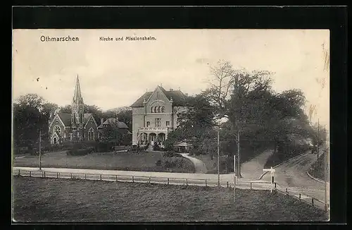 AK Hamburg-Othmarschen, Kirche und Missionsheim