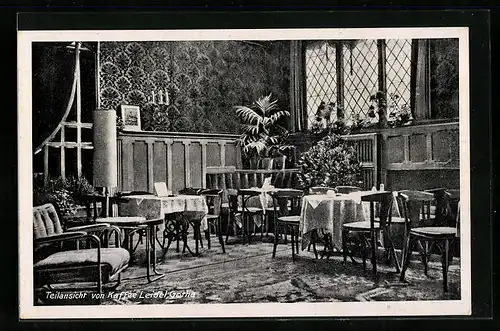 AK Gotha, Kaffee Leidel, Innenansicht