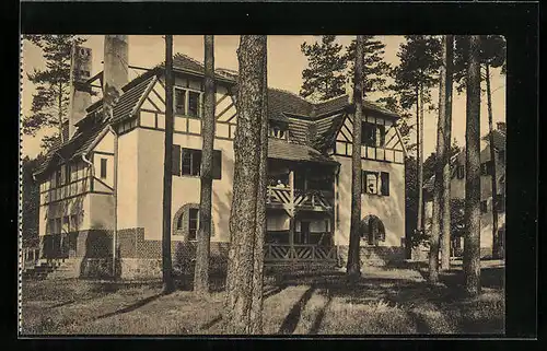 AK Templin, Haus mit Veranda im Posterholungsheim