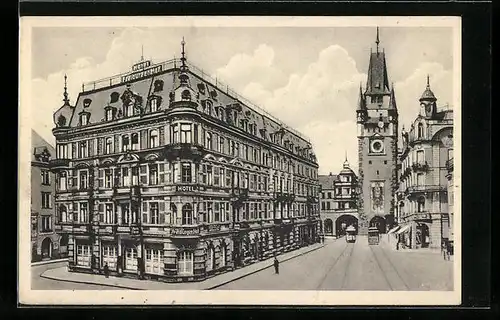 AK Freiburg i. B., Hotel Freiburger Hof, Kaiserstrasse 130