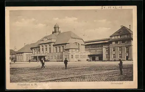 AK Frankfurt a.M., Partie am Ostbahnhof
