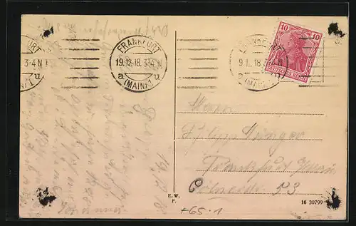 AK Frankfurt a.M., Partie am Ostbahnhof