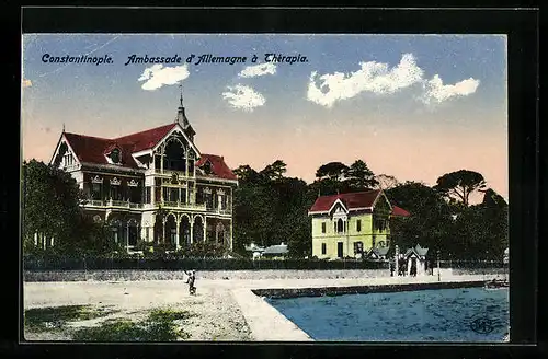 AK Constantinople, Ambassade d`Allemagne a Thérapia