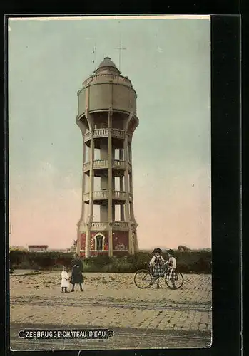 AK Zeebrugge, Chateau d`eau, Wasserturm