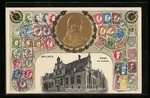 Präge-AK Malines, Palais de Justice