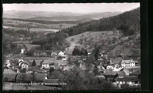 AK Laaben im Wienerwald, Teilansicht aus der Vogelschau