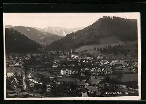 AK Hohenberg, Ortsansicht aus der Vogelschau