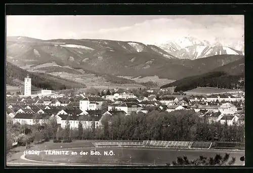 AK Ternitz an der Sdb., Blick auf Ort und Berge