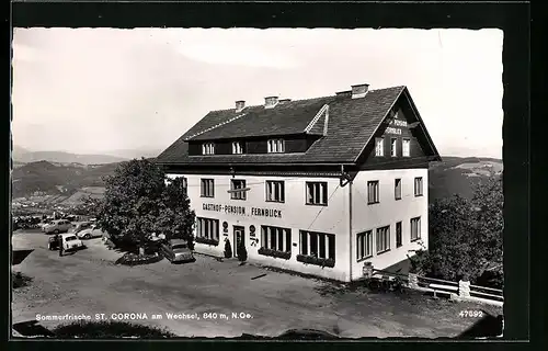 AK St. Corona am Wechsel, Gasthof-Pension Fernblick