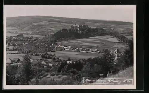 AK Reidling, Gesamtansicht aus der Vogelschau