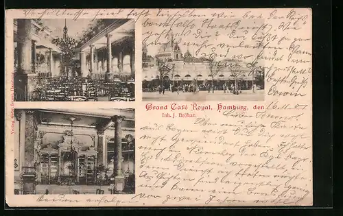 AK Hamburg-St.Pauli, Grand Café Royal, Inh.: J. Bröhan