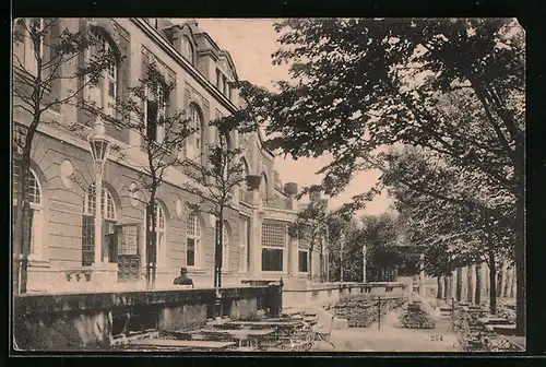 AK Essen, Partie am Stadtgarten-Restaurant