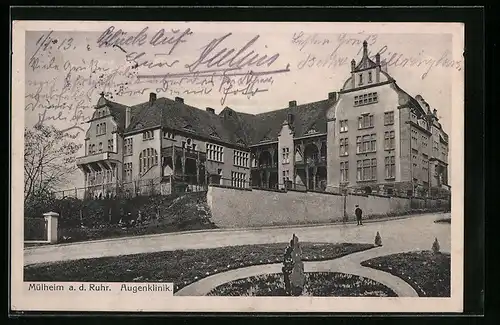 AK Mülheim a. d. Ruhr, Partie an der Augenklinik