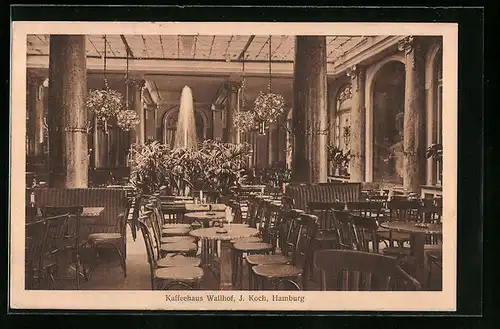 AK Hamburg, Kaffeehaus Wallhof, Inh.: J. Koch