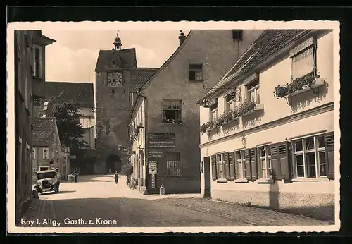 AK Isny i. Allg., Gasthaus zur Krone