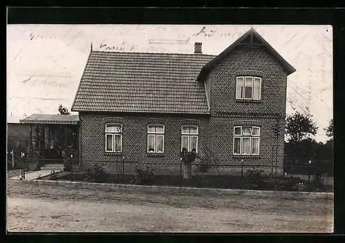 Foto-AK Wahlstedt, Haus Evers 1914