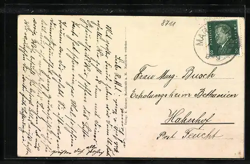 AK Segnitz a. Main, Totalansicht aus der Vogelschau