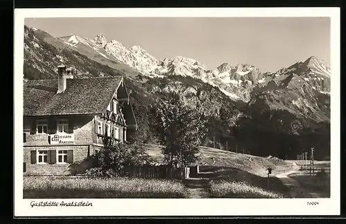 AK Oberstdorf, Gaststätte Anatsstein im Birgsautal