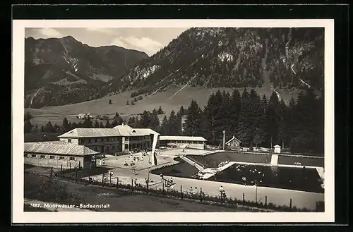 AK Oberstdorf im bayer. Allgäu, Moorwasser-Badeanstalt