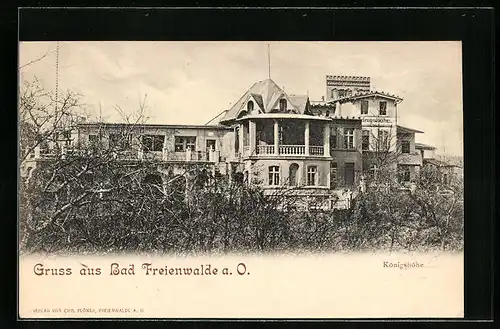 AK Bad Freienwalde a. O., Hotel Königshöhe