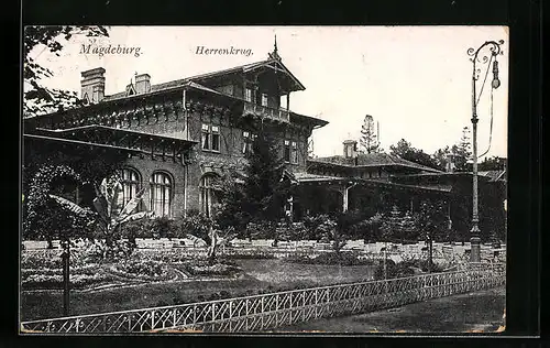 AK Magdeburg, Gasthaus Herrenkrug