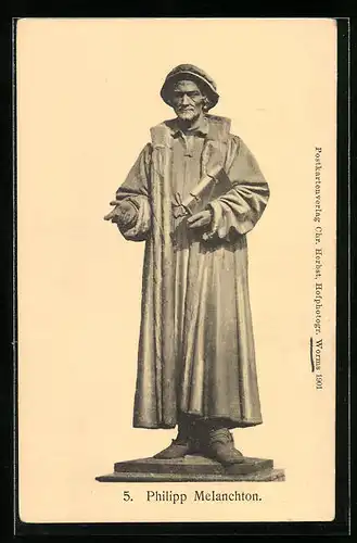AK Statue von Philipp Melanchton