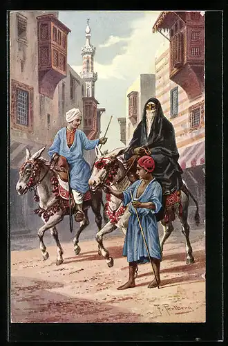 Künstler-AK Friedrich Perlberg: Eseljungen