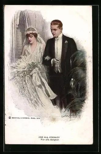 Künstler-AK Lester Ralph: Hochzeitspaar für alle Ewigkeit