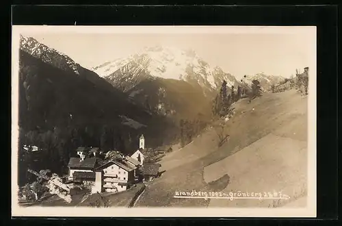 AK Brandberg, Ortsansicht mit Grünberg