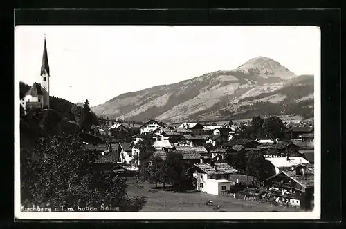 AK Kirchberg, Ortsansicht mit der hohen Salve