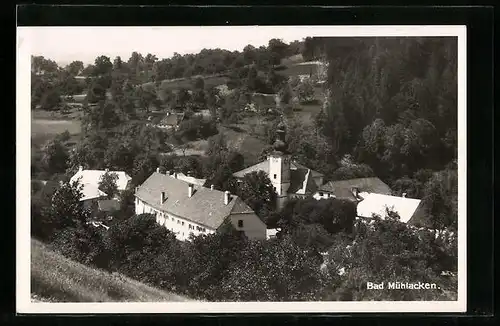 AK Bad Mühllacken, Ortsansicht aus der Vogelschau