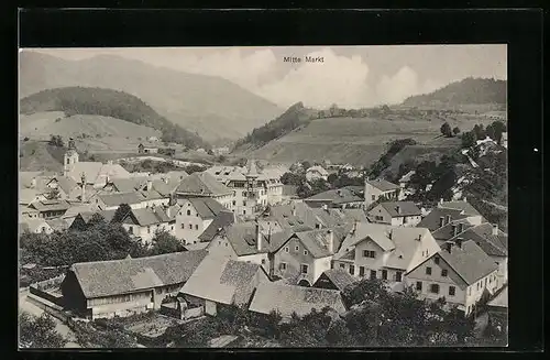AK Weyer, Ortsansicht aus der Vogelschau
