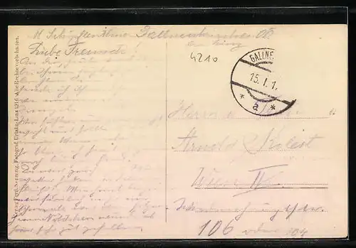 AK Gallneukirchen, Ortsansicht, Ev. Kirche mit Bethanien, Schloss u. Ruine Riedegg, Zoar