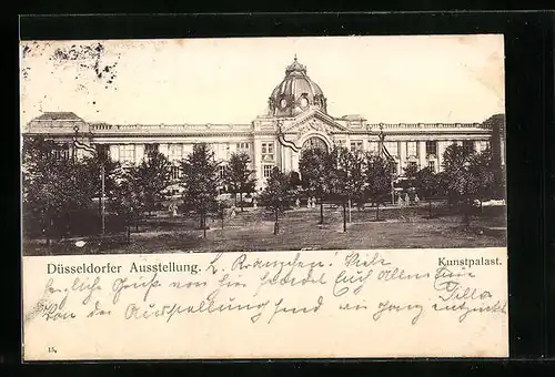 AK Düsseldorf, Ausstellung 1902, Kunstpalast