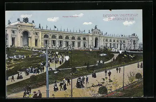 AK Bruxelles, Exposition Universelle 1910, Facade Principale
