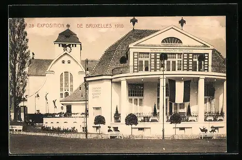 AK Bruxelles, Exposition 1910, Deutsches Weinhaus Kaiserhof Berlin