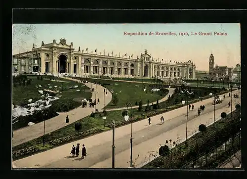 AK Bruxelles, Exposition 1910, Le Grand Palais