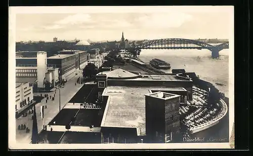 AK Düsseldorf, Blick auf die Ausstellung Gesolei 1926