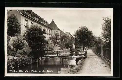 AK Weiden /Oberpfalz, Partie an der Naab