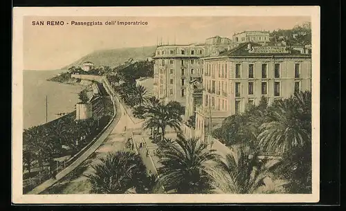 AK San Remo, Passeggiata dell` Imperatrice